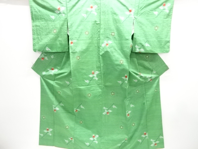 JAPANESE KIMONO / TSUMUGI / WOVEN BRANCH BUD